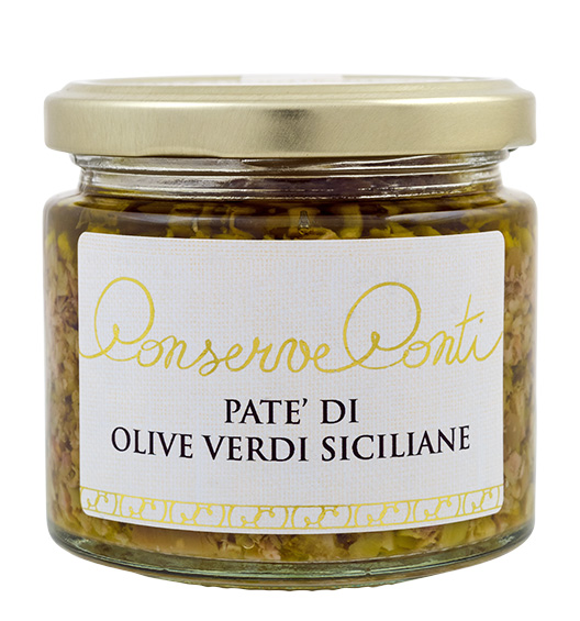 Paté aus grünen Oliven